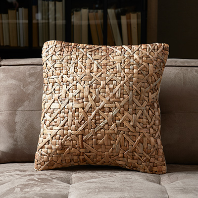 Water Hyacinth Weaves Pillow Cover