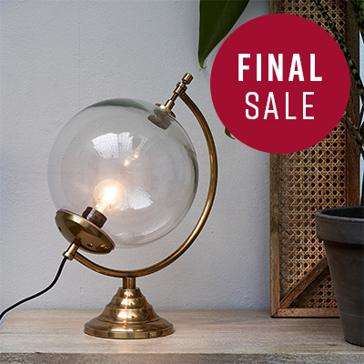 Globe Lamp Gold