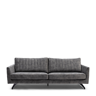 The Camille Sofa 3 Seater, Velvet, Frosty Green