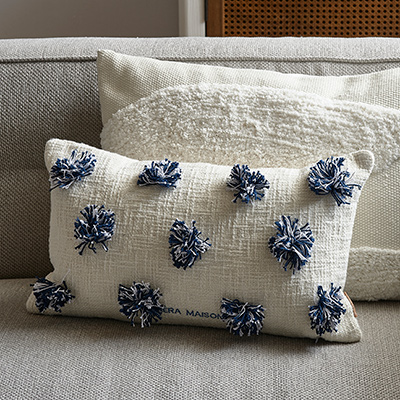 Beach Club Pompom Pillow Cover