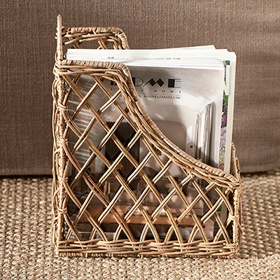 Rustic Rattan Organise Your Desk Livre Box