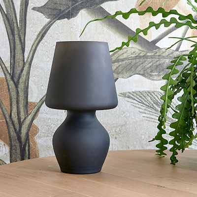 RM Glass Table Lamp Dark Grey