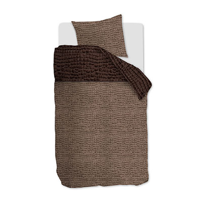 RM Croco Duvet Cover Brown 140x200/220