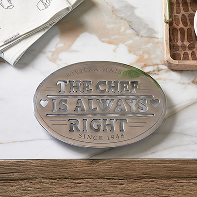 The Chef Is Always Right Trivet