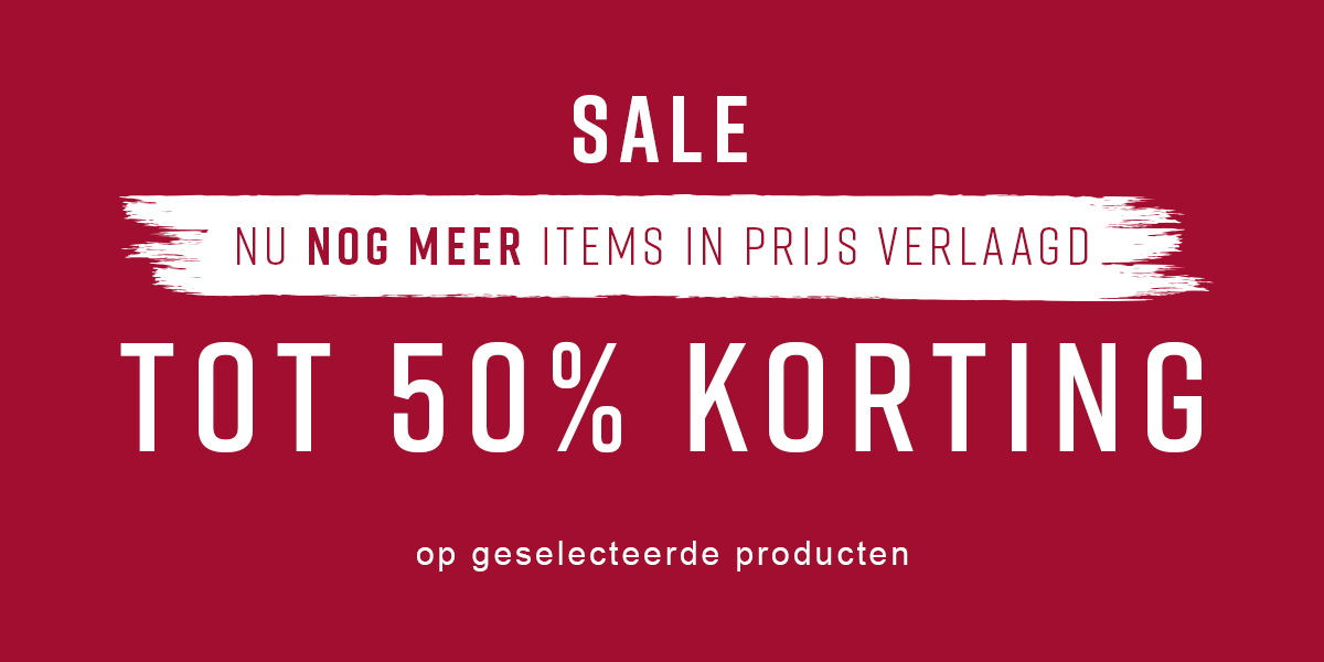 SALE tot 50% korting op geselecteerde producten