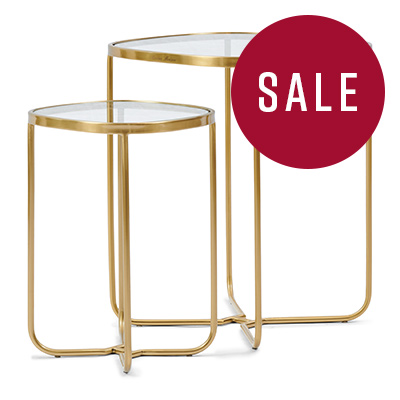 Upper East Side End Table Gold Set 2