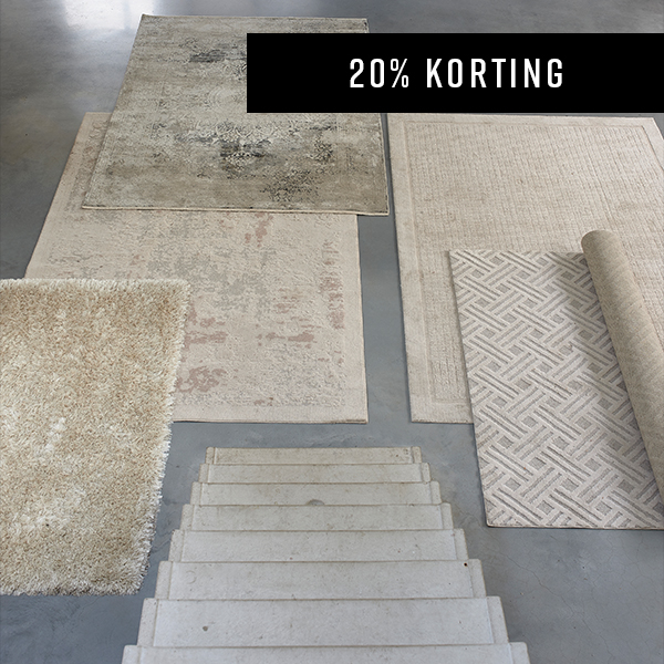 20% korting op alle vloerkleden