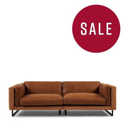 Biltmore Sofa 3,5 Seater, Leather, Cognac