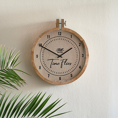 RM Time Flies Wall Clock