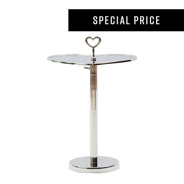 Lovely Heart Adjustable End Table