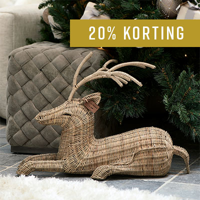 Rustic Rattan Deer