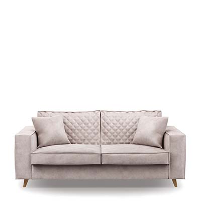 Kendall Sofa 2,5 Seater, Velvet, Ivory