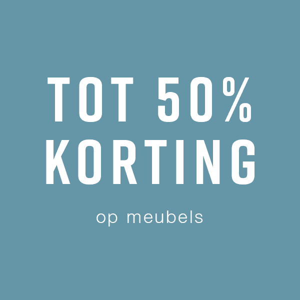 tot 50% korting op meubels