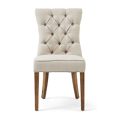 Balmoral Dining Chair, Oxford Weave, Flanders Flax