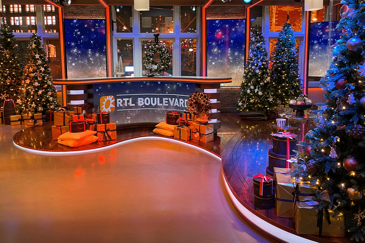 Kerst in de studio's van RTL Boulevard & Beau