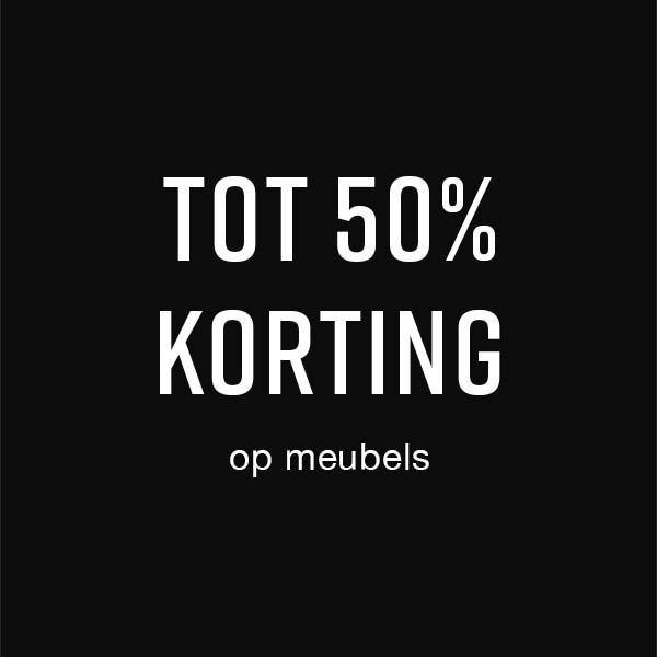 tot 50% korting op meubels