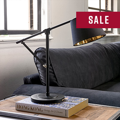 Rockefeller Desk Lamp Black