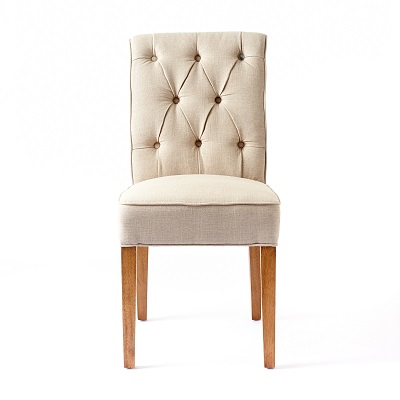 Hampton Classic Dining Chair, linen, flax