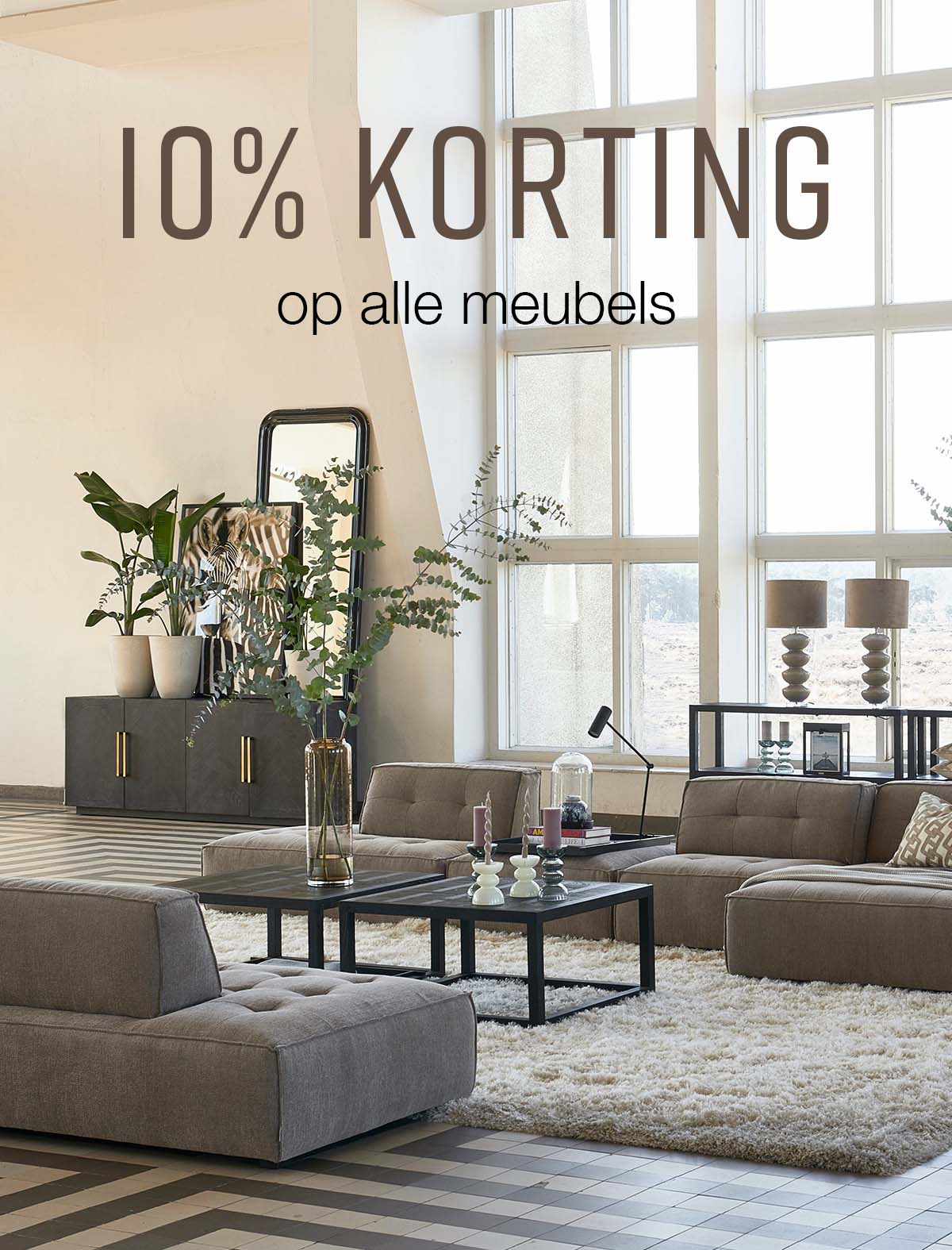 10% Korting op alle meubels