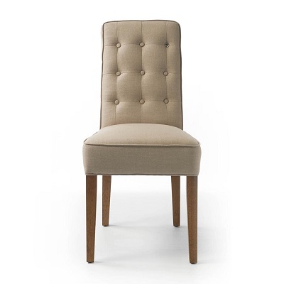 Cape Breton Dining Chair, linen, flax