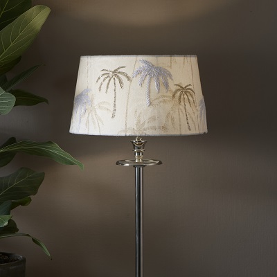 Palm Tree Linen Lamp Shade