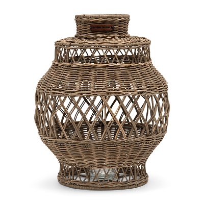 Rustic Rattan Special Weave Kitchen Roll Holder 