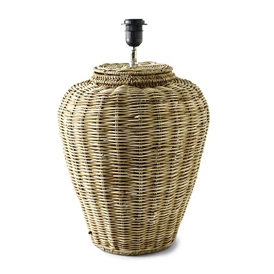 Rustic Rattan Grand Lobby Lamp Base