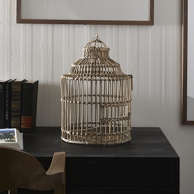 Rustic Rattan Decoration Birdhouse