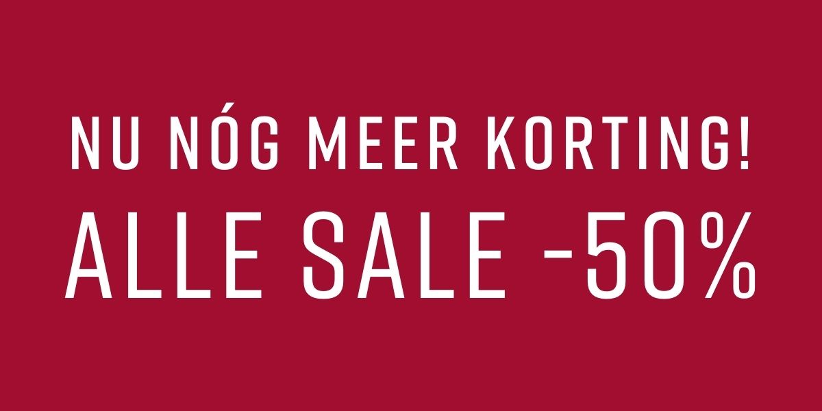 Sale: 50% korting op alle SALE- producten