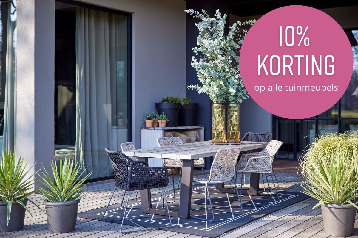 Tuinmeubels - 10% korting