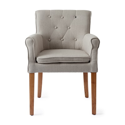 La Scala Dining Armchair, linen, flax