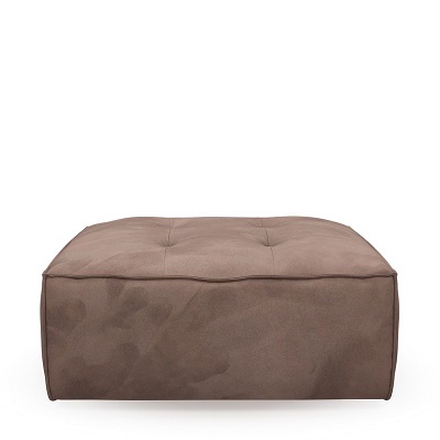 Brandon Footstool, scottish suede, liver