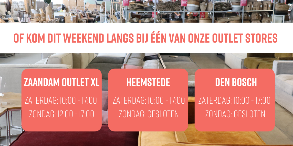 Outlet Stores Zaandam, Heemstede & Den Bosch