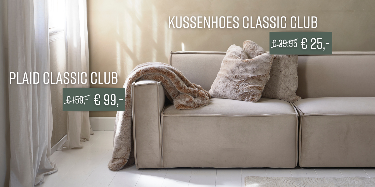 Plaid Classis Club en kussenhoes Classic Club