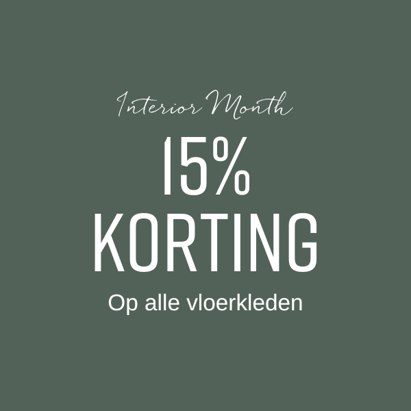 15% korting op alle vloerkleden