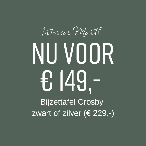 Bijzettafel Crosby nu voor € 149,-